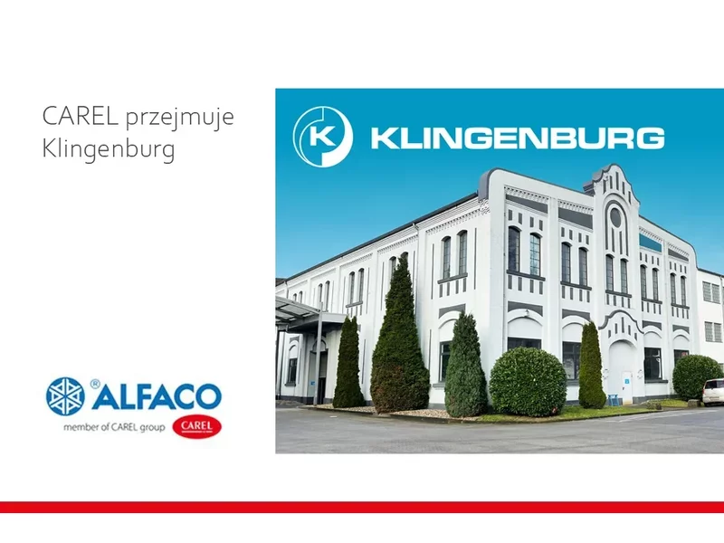 CAREL przejmuje Klingenburg GmbH i Klingenburg International Sp. z o.o. zdjęcie