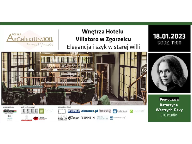 Wnętrza Hotelu Villatoro w Zgorzelcu. Elegancja i szyk w starej willi – prezentacja online i wywiad z Katarzyną Westrych-Pavy z pracowni 370studio zdjęcie