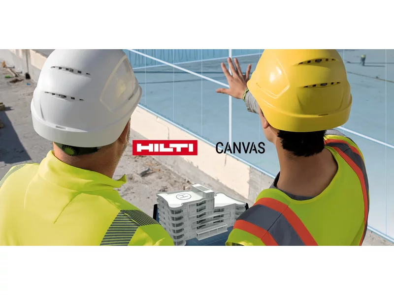 Hilti i Canvas, firma działająca w branży robotów dla budownictwa, ogłaszają nawiązanie strategicznej współpracy partnerskiej zdjęcie
