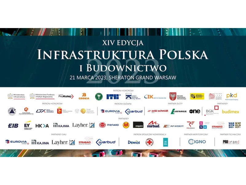 XIV edycja konferencji Infrastruktura Polska i Budownictwo! 21 marca, hotel Sheraton Grand Warsaw zdjęcie