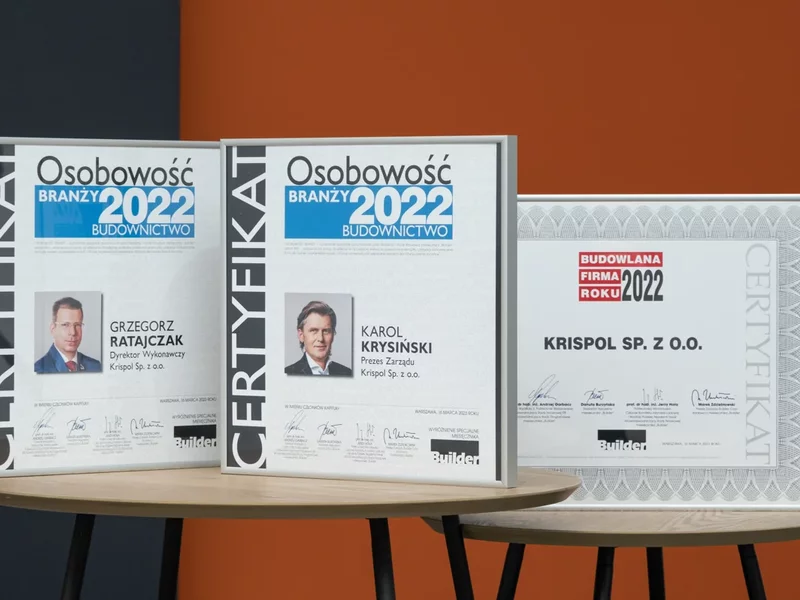 KRISPOL: Karol Krysiński i Grzegorz Ratajczak Osobowościami Branży Builder Leaders 2022 - zdjęcie