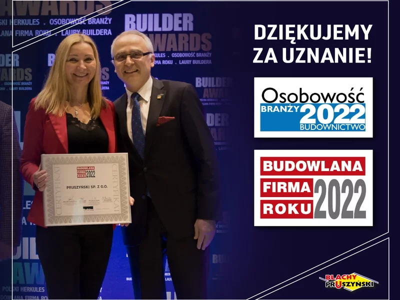 Blachy Pruszyński na gali Builder Awards 2022 - zdjęcie