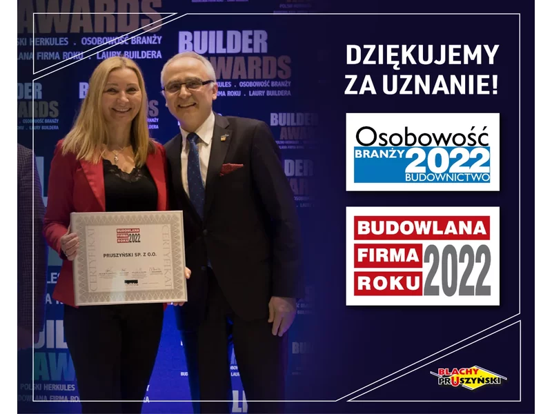 Blachy Pruszyński na gali Builder Awards 2022 zdjęcie