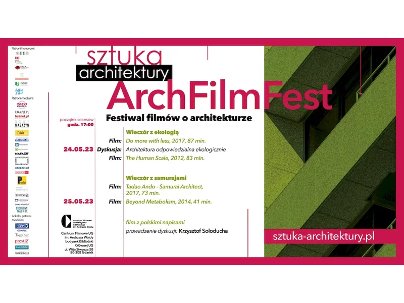 ArchFilmFest w Gdańsku. Pokazy filmów o architekturze i dyskusja.  zdjęcie