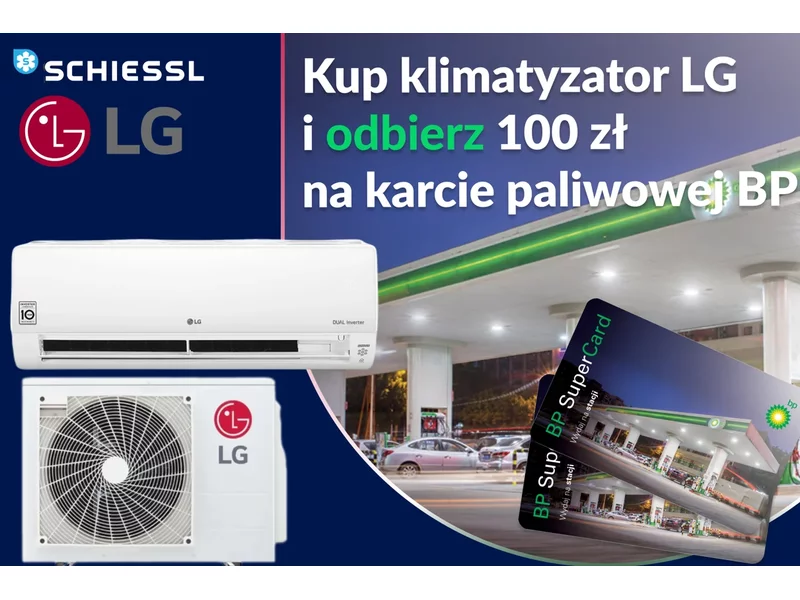Kup klimatyzator LG i odbierz 100 zł na karcie paliwowej BP! zdjęcie