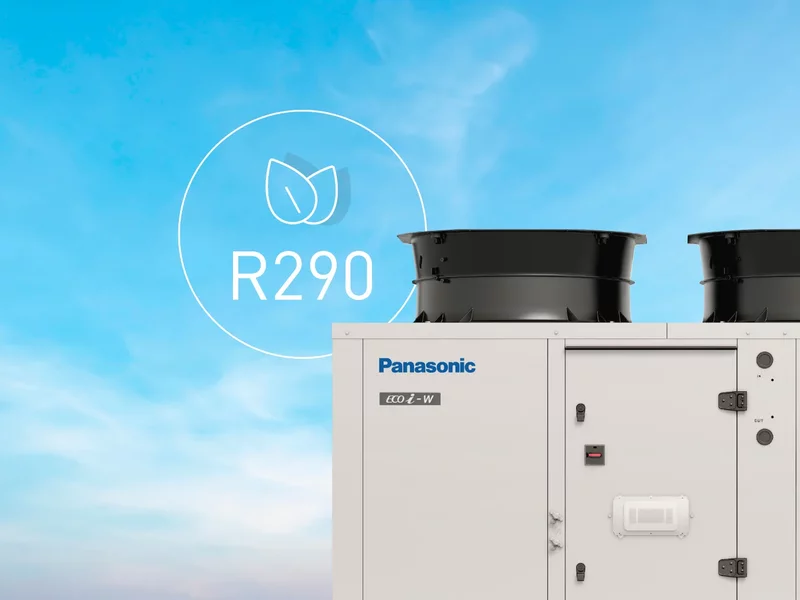 Nowe rewersyjne pompy ciepła powietrze-woda R290 firmy Panasonic o mocy do 80 kW - zdjęcie