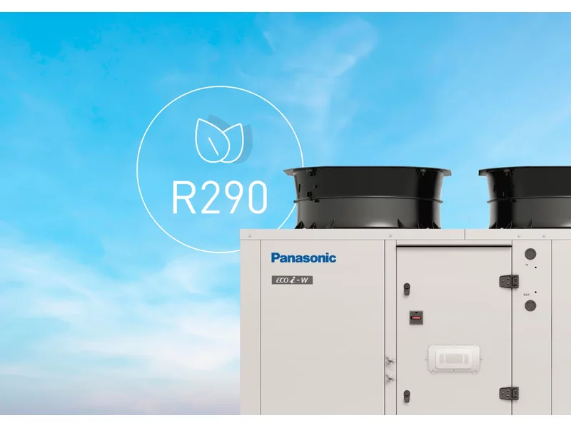 Nowe rewersyjne pompy ciepła powietrze-woda R290 firmy Panasonic o mocy do 80 kW zdjęcie