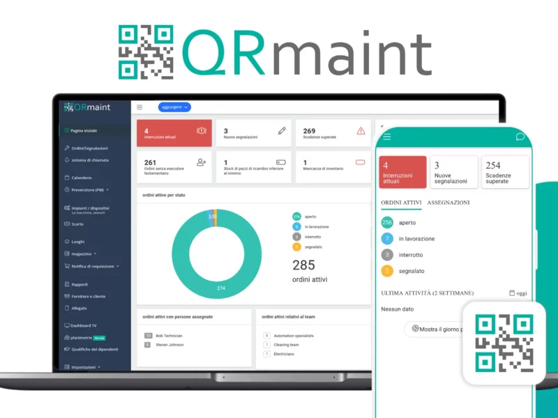 QRmaint System CMMS dostępny w języku włoskim - zdjęcie