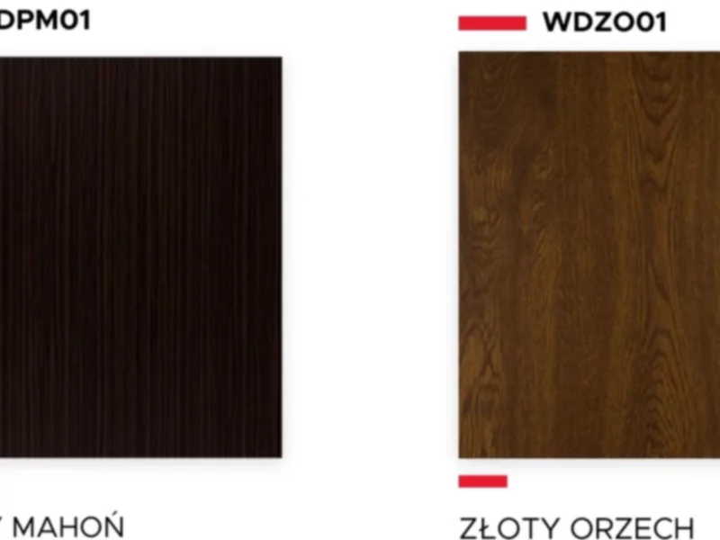 Ofertę palety Aliplast Wood Colour Effect uzupełniono o nowe dekory: PALONY MAHOŃ i ZŁOTY ORZECH - zdjęcie