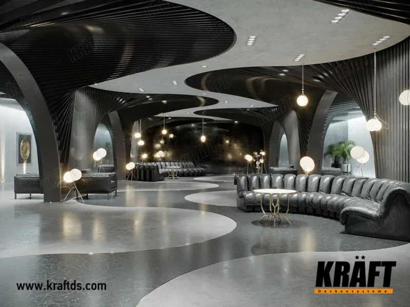 Rozwiązanie projektowe dla restauracji z listwą kubiczną firmy KRAFT zdjęcie