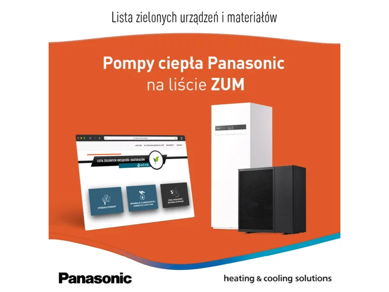Pompy ciepła Panasonic już dostępne na liście ZUM zdjęcie