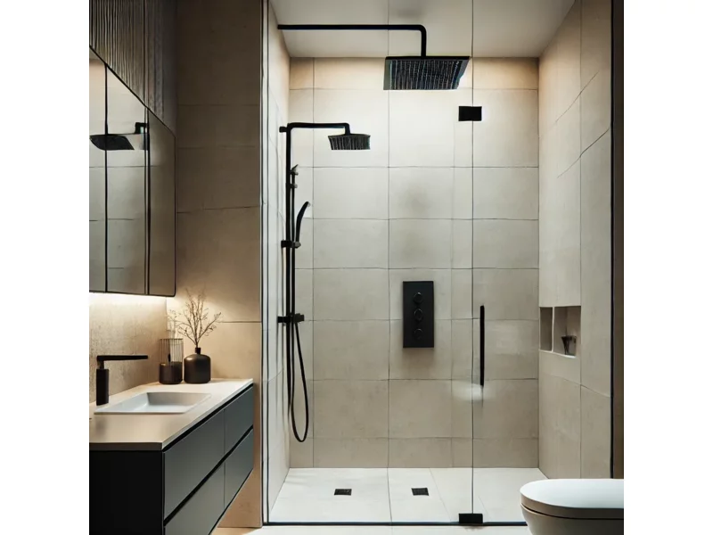 Czarne zestawy prysznicowe - elegancja i nowoczesność w Twojej łazience zdjęcie