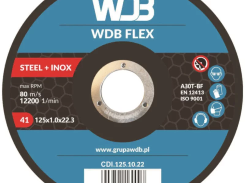 WDB FLEX - tarcze do cięcia i szlifowania metalu - zdjęcie