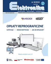 Elektronika - konstrukcje, technologie, zastosowania 8/2022 - okładka