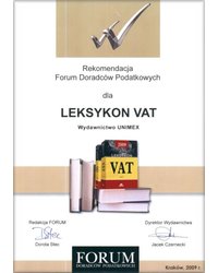 Wyróżnienie dla 'Leksykonu VAT 2009' - zdjęcie