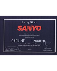 Certyfikiat SANYO 2007 - zdjęcie