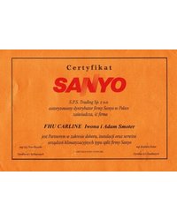 Certyfikat SANYO - zdjęcie