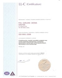 Certyfikat LL-C ISO 9001:2008 - zdjęcie