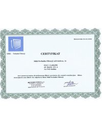 Certyfikat MKK - Technika Filtracji 2008 - zdjęcie