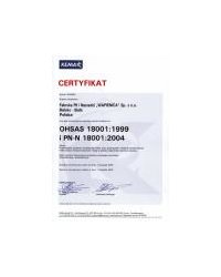 Certyfikat OHSAS 18001 (PN-N 18001) - zdjęcie