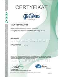 Certyfikat ISO 45001:2018 - zdjęcie