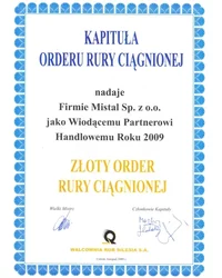 Złoty Order Rury Ciągnionej (2009) - zdjęcie