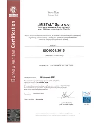 Certyfikat ISO 9001:2008 (2021) - zdjęcie