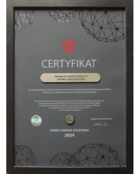 Certyfikat - Firma Godna Zaufania 2024 - zdjęcie