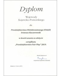 Dyplom Wojewody Kujawsko-Pomorskiego - zdjęcie