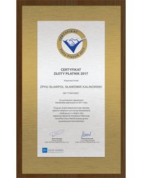 Certyfikat Złoty Płatnik 2017 - zdjęcie