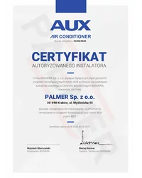 Certyfikat Autoryzowanego Instalatora AUX - zdjęcie