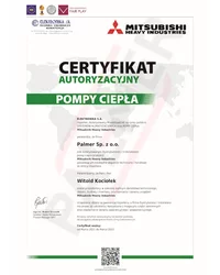 Certyfikat Autoryzacyjny - Pompy Ciepła - zdjęcie