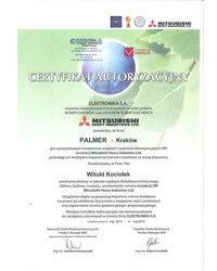 Certyfikat Autoryzacji - Mitsubishi Heavy Industries, Ltd. - zdjęcie