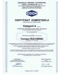 Certyfikat Kompetencji COCH - zdjęcie