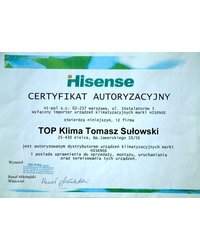 Certyfikat Autoryzacyjny Hisense - zdjęcie