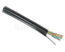 Kabel UTPzwn 4x2x0.5 Cat.5E z linką nośną, zewnętrzny (6599) - zdjęcie