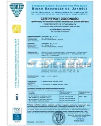 Certyfikat Zgodności - Listwy elektroinstalacyjne (2019) - zdjęcie