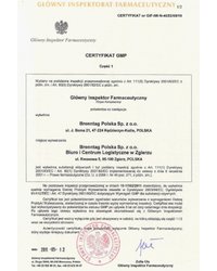 Certyfikat GMP (2011) - zdjęcie