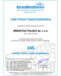 Certyfikat Wiarygodości (2014) - zdjęcie