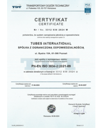 TDT ISO 3834 Tubes International - zdjęcie