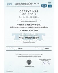 TDT ISO 9001 Tubes International - zdjęcie