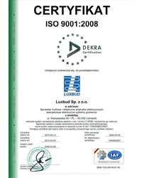 Certyfikat ISO 9001-2008 (2010) - zdjęcie