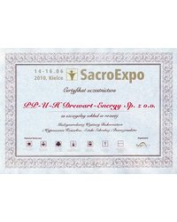 Certyfikat uczestnictwa (SacroExpo 2010) - zdjęcie