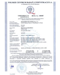 Certyfikat Solart-WEG medic - zdjęcie
