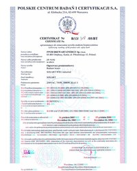 Certyfikat Solart-WEG industrial - zdjęcie