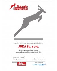 Certyfikat Gazela Biznesu 2007 - zdjęcie
