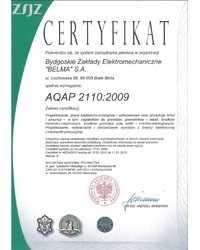 Certyfikat AQAP 2110:2009 (2012) - zdjęcie