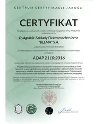 Certyfikat AQAP 2110:2016 (2021) - zdjęcie