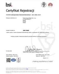 Certyfikat ISO 14001:2015 (2021) - zdjęcie