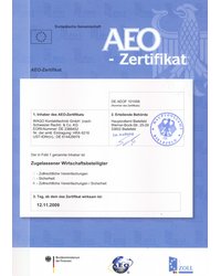 Certyfikat AEO - zdjęcie
